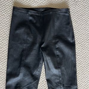 Proenza Schouler Black Genuine Lambskin skinny pants size 4